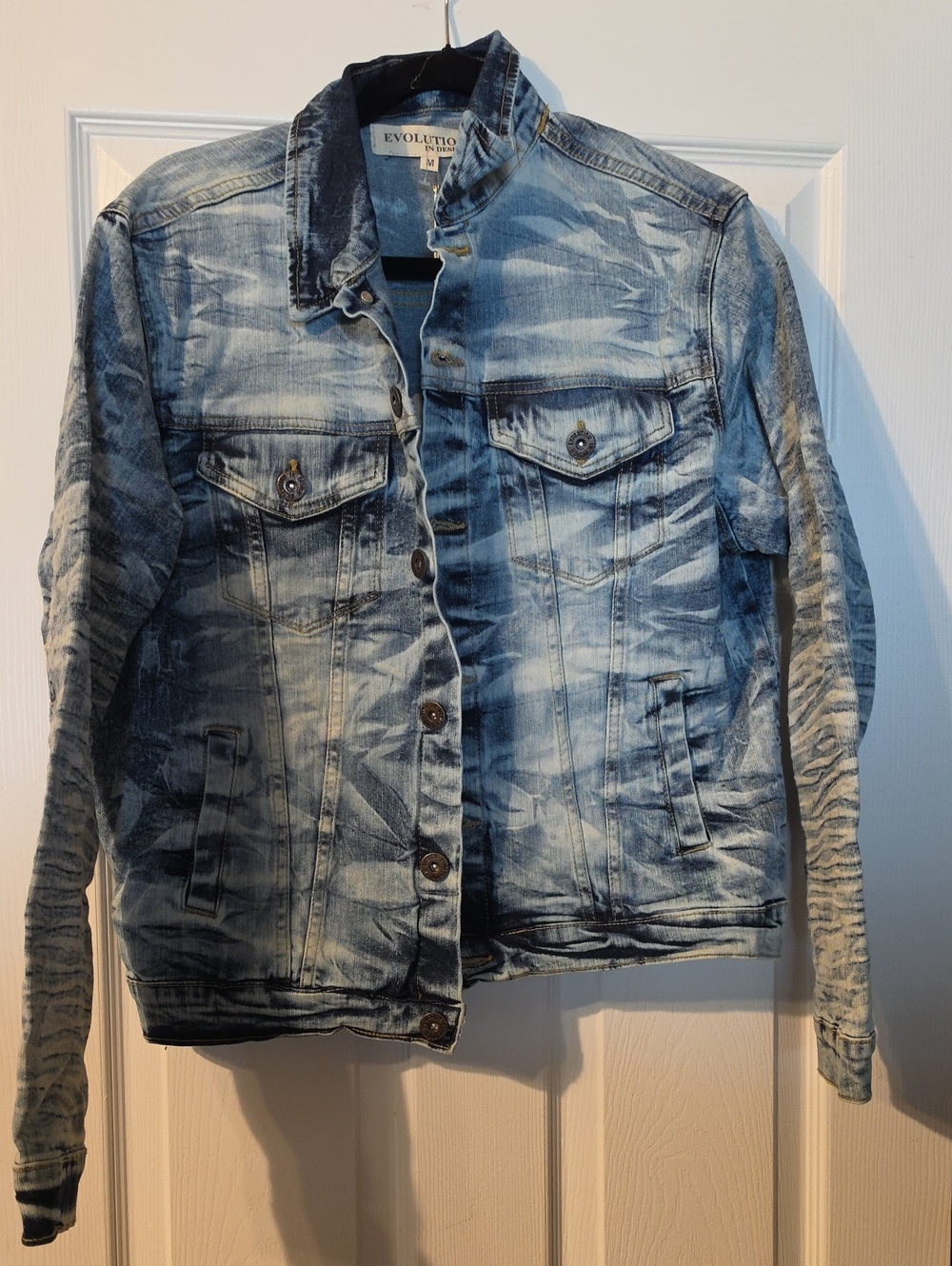 Vintage Wash Light Blue Denim Jacket - Evolution